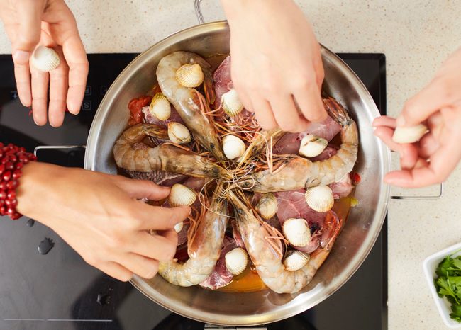 cataplana de peixe e marisco